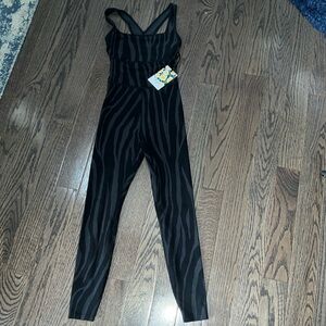 DVF for Target One piece Racerback Zebra Print Leotard